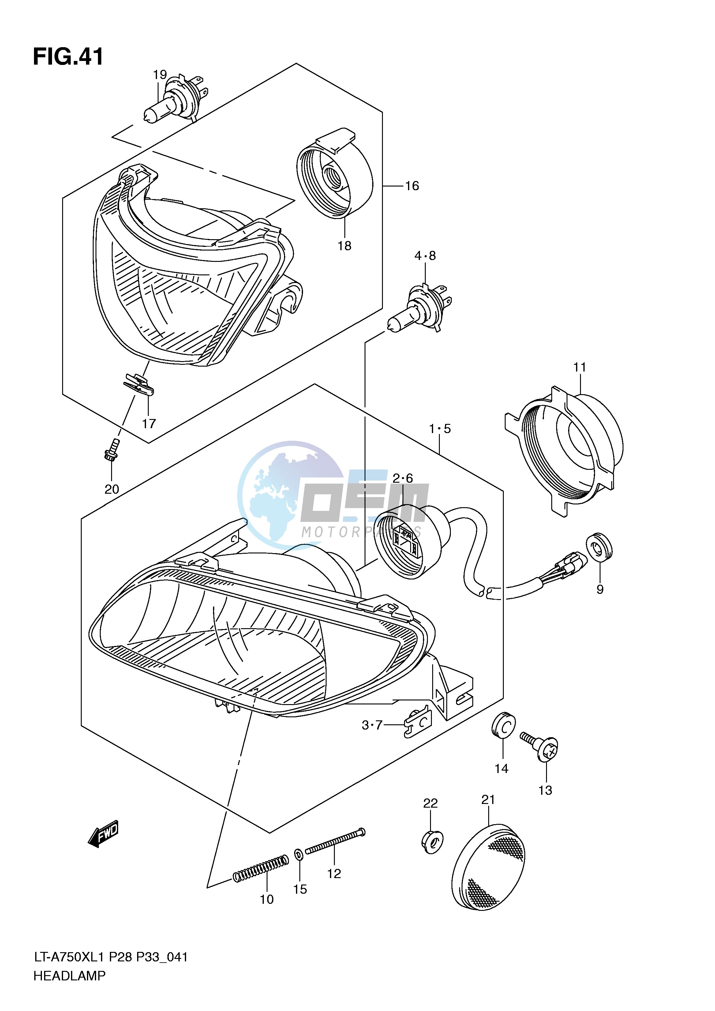 HEADLAMP (LT-A750XZL1 P28)