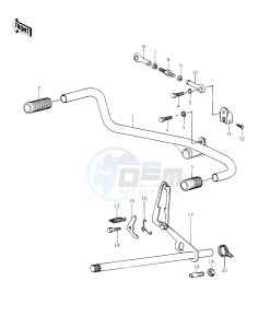 KZ 1000 C [POLICE 1000] (C1-C1A) [POLICE 1000] drawing GEAR CHANGE MECHANISM -- 78 C1_C1A- -