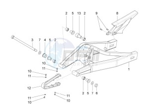 RS 125 Replica E4 ABS (APAC) drawing Swing arm