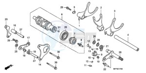 CB1300SA9 SI / ABS BCT MME TWO TY2 drawing GEARSHIFT DRUM/GEARSHIFT FORK