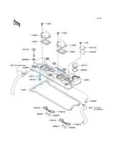 JT 1200 D [STX-12F] (D1-D1) D1 drawing CYLINDER HEAD COVER