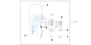 CBF600S drawing FLY SCREEN