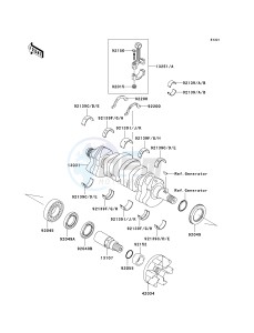 JT 1200 D [STX-12F] (D6F-D7F) D6F drawing CRANKSHAFT