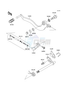 ELIMINATOR 125 BN125A6F GB XX (EU ME A(FRICA) drawing Gear Change Mechanism