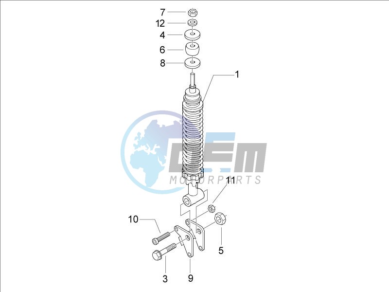 Rear suspension - Shock absorber - s