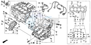 CBF1000 drawing CRANKCASE