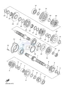 XJ6N ABS 600 XJ6-N (NAKED, ABS) (36B6) drawing TRANSMISSION