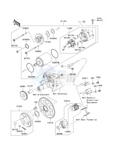 ZX 600 N [ZX-6RR] (N1) N1 drawing STARTER MOTOR