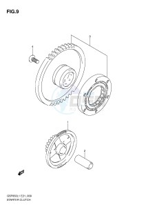 GSF650 (E21) Bandit drawing STARTER CLUTCH