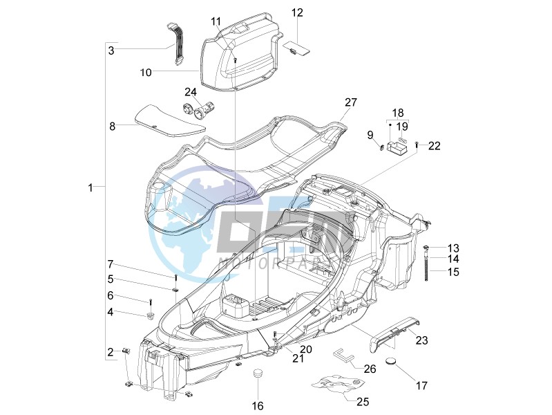 Helmet box - Undersaddle