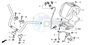 TRX420FE FOURTRAX ES drawing HANDLE PIPE