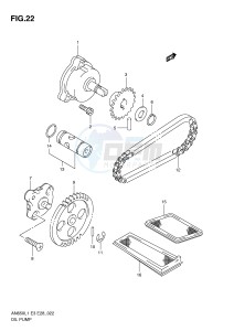 AN650 (E3-E28) Burgman drawing OIL PUMP