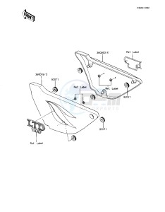 KZ 1100 L [LTD SHAFT] (L1) [LTD SHAFT] drawing SIDE COVERS