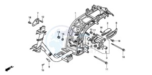 NH80MD drawing FRAME BODY (NH80MDR/MSR)