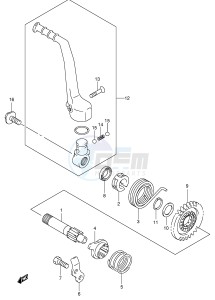 RM125 (E2) drawing KICK STARTER