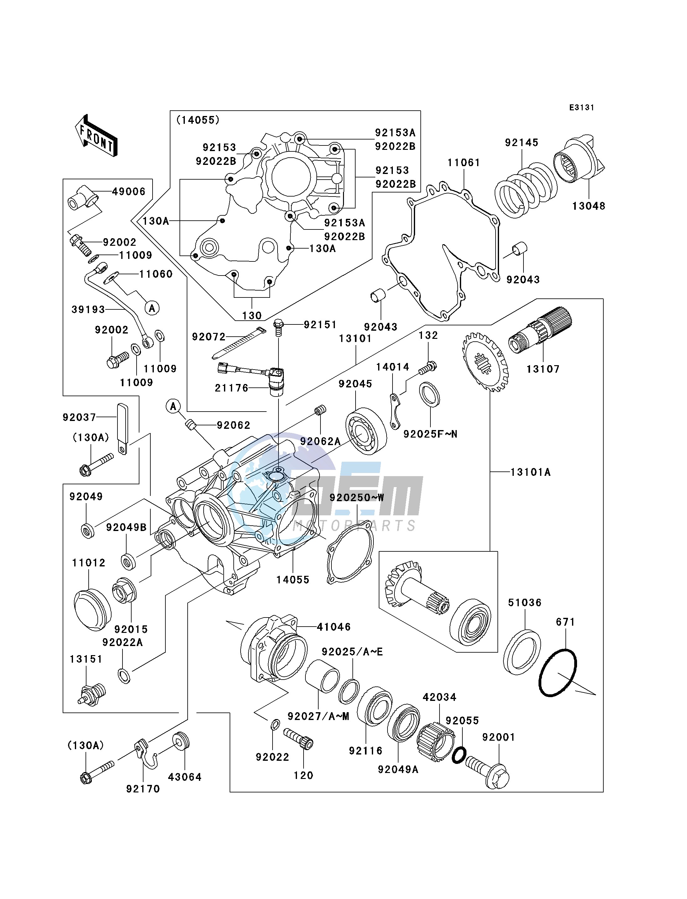 FRONT BEVEL GEAR