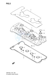 GSR750 EU drawing CYLINDER HEAD COVER