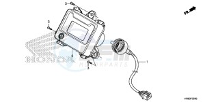 TRX500FA6G TRX500FA Australia - (U) drawing METER