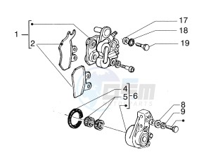 Super Hexagon 180 GTX 12 inch drawing Front brake caliper