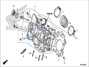 NC750JH Europe Direct - (ED) drawing CYLINDER HEAD