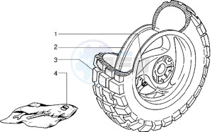 Typhoon 50 XR drawing Rear Wheel