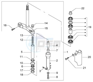 Beverly 500 (USA) USA drawing Fork-steering bearing ball tracks