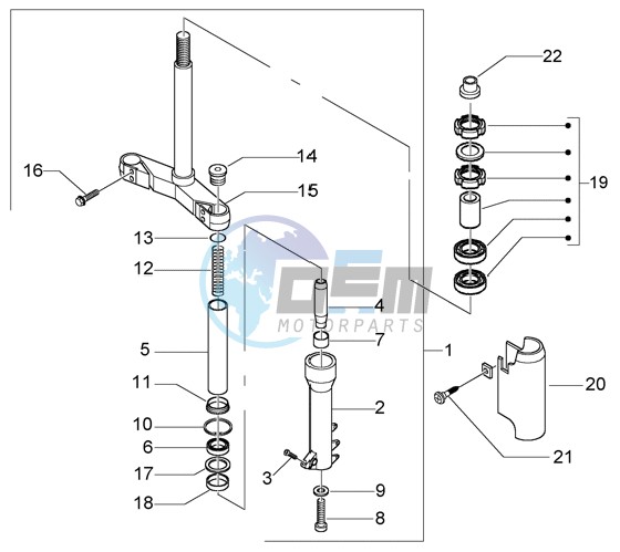 Fork-steering bearing ball tracks