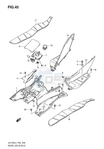 UH125 ABS BURGMAN EU drawing REAR LEG SHIELD