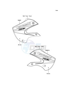 KLX110 KLX110A6F EU drawing Decals(Green)