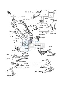 Z1000 ZR1000DCFA FR GB XX (EU ME A(FRICA) drawing Frame Fittings