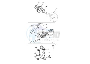 YQ AEROX R 50 drawing OIL PUMP