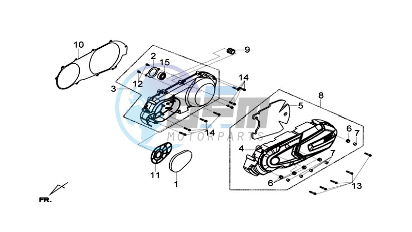 CRANKCASE COVER LEFT