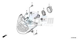 SH125B drawing HEADLIGHT