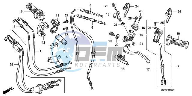 HANDLE LEVER/SWITCH/CABLE