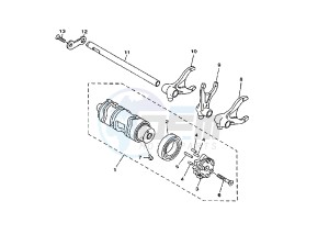 XVS A DRAG STAR CLASSIC 1100 drawing SHIFT CAM-FORK