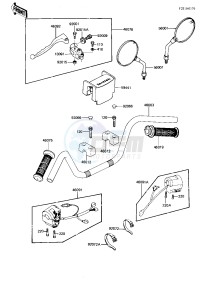 KZ 750 N [SPECTRE] (N1-N2) [SPECTRE] drawing HANDLEBAR