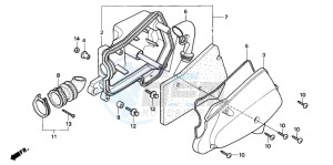 SK50M drawing AIR CLEANER