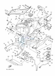 TRACER 900 GT MTT850D (B1JD) drawing FUEL TANK