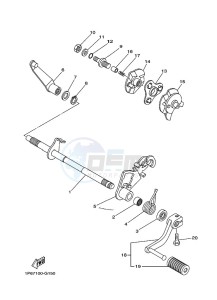 TT-R50E (2CJU) drawing SHIFT SHAFT