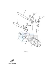 YBR125E YBR125 (BN9F) drawing SHIFT CAM & FORK