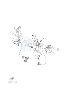 MT09A MT09 ABS 900 (2DRH) drawing HANDLE SWITCH & LEVER