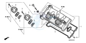 CBF600NA9 UK - (E / ABS MKH) drawing CYLINDER HEAD COVER