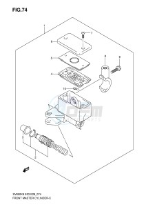 SV650 (E3-E28) drawing FRONT MASTER CYLINDER (SV650K8 K9)