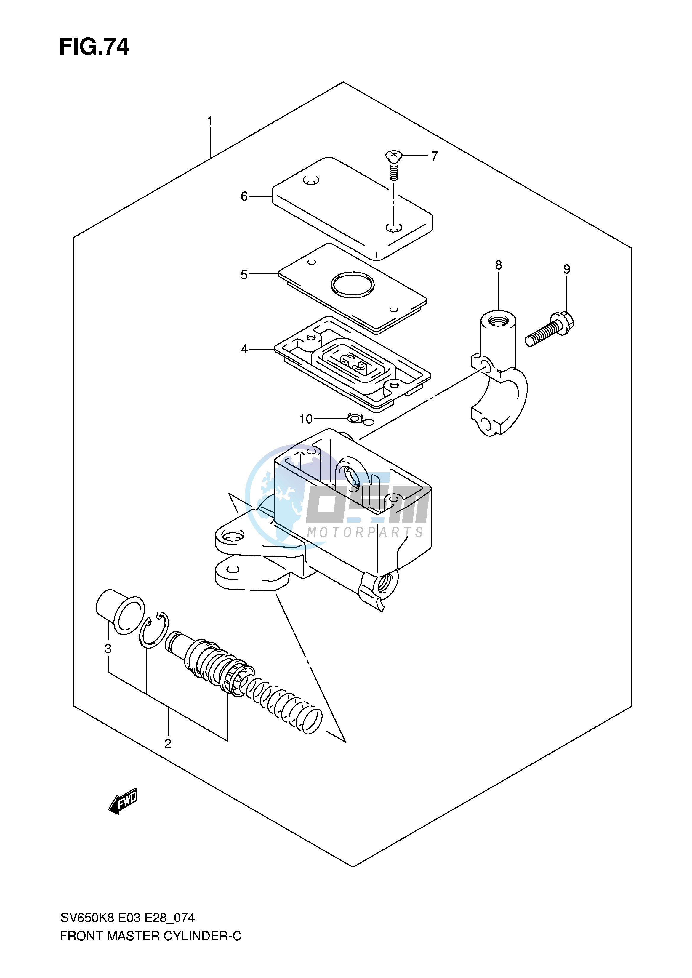 FRONT MASTER CYLINDER (SV650K8 K9)