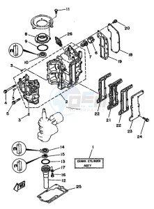 6C drawing CYLINDER--CRANKCASE