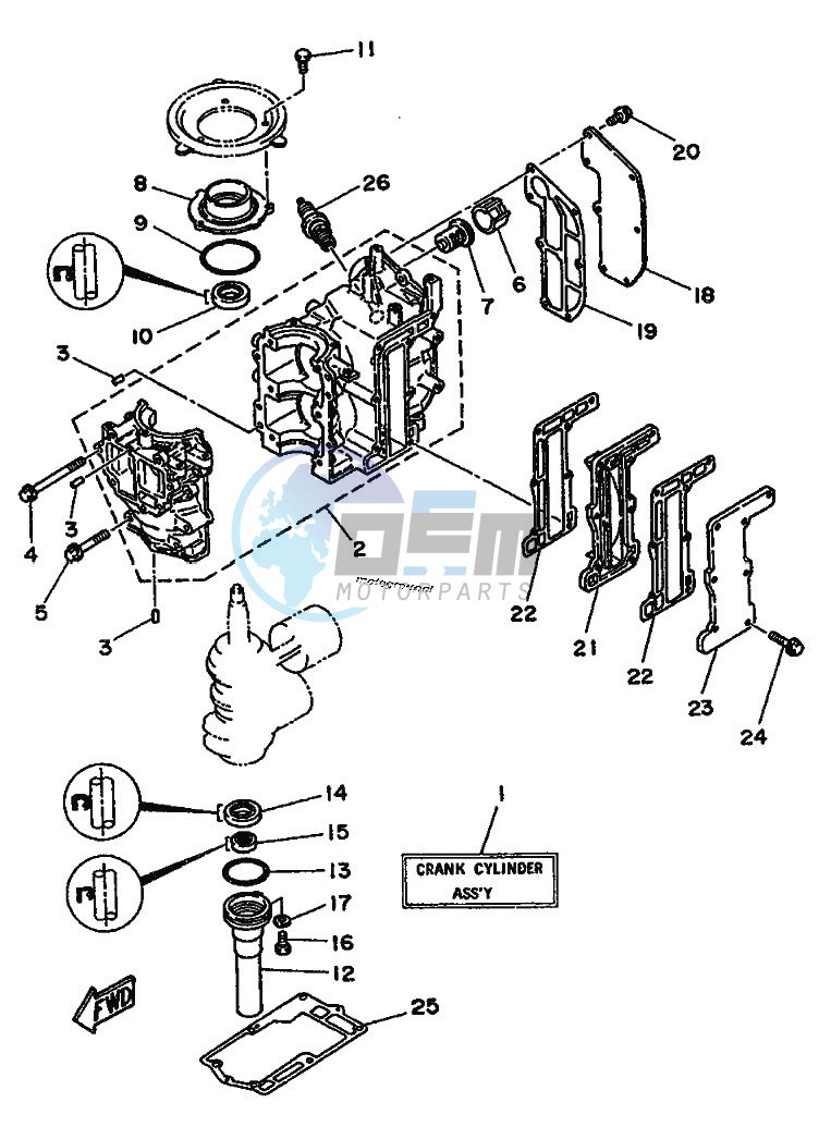 CYLINDER--CRANKCASE