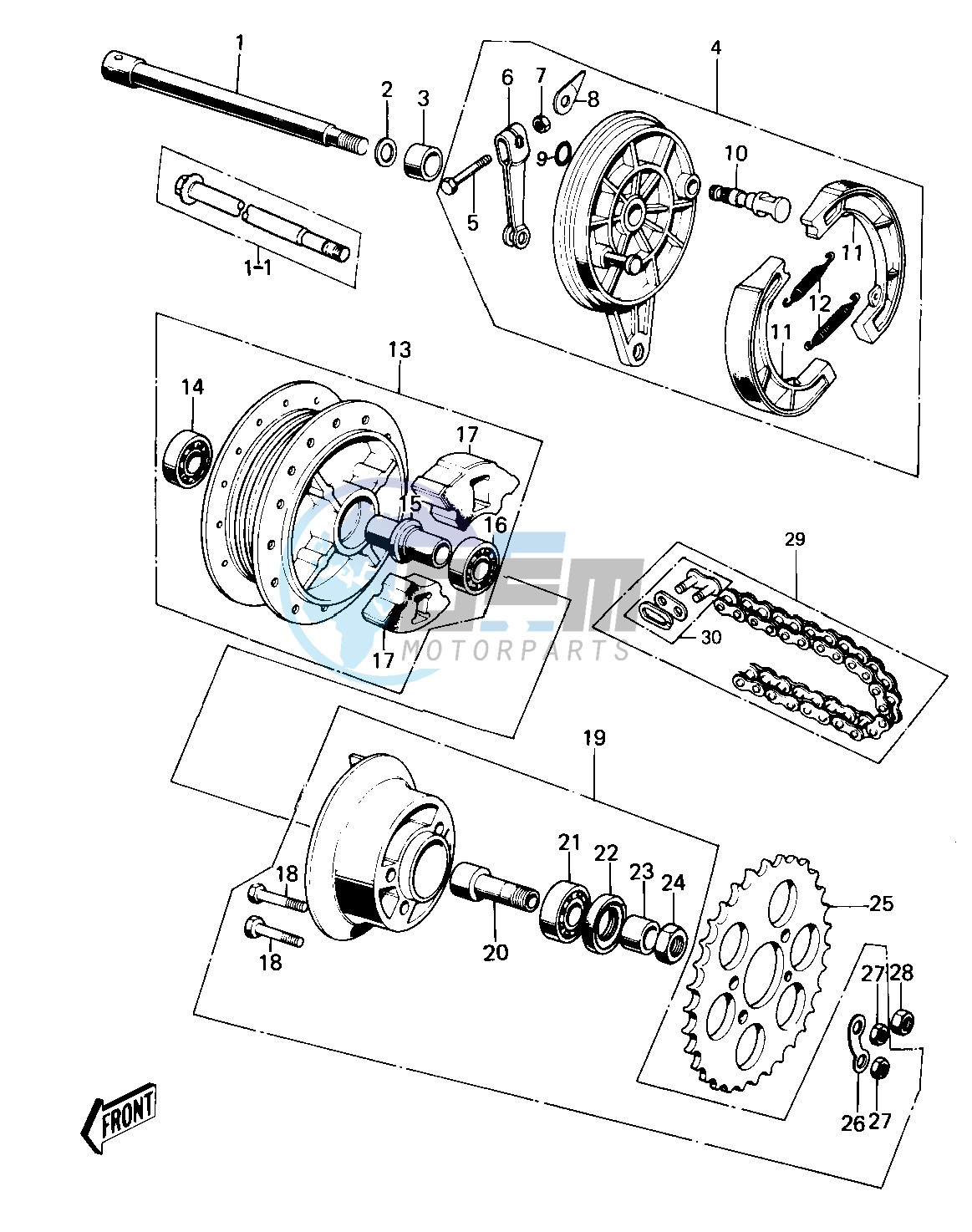 REAR HUB_BRAKE_CHAIN