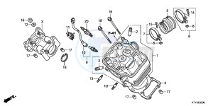 CBR125RTC drawing CYLINDER HEAD