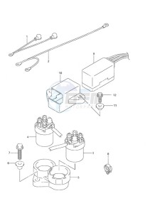 DF 30 drawing PTT Relay Remote Control w/Power Tilt