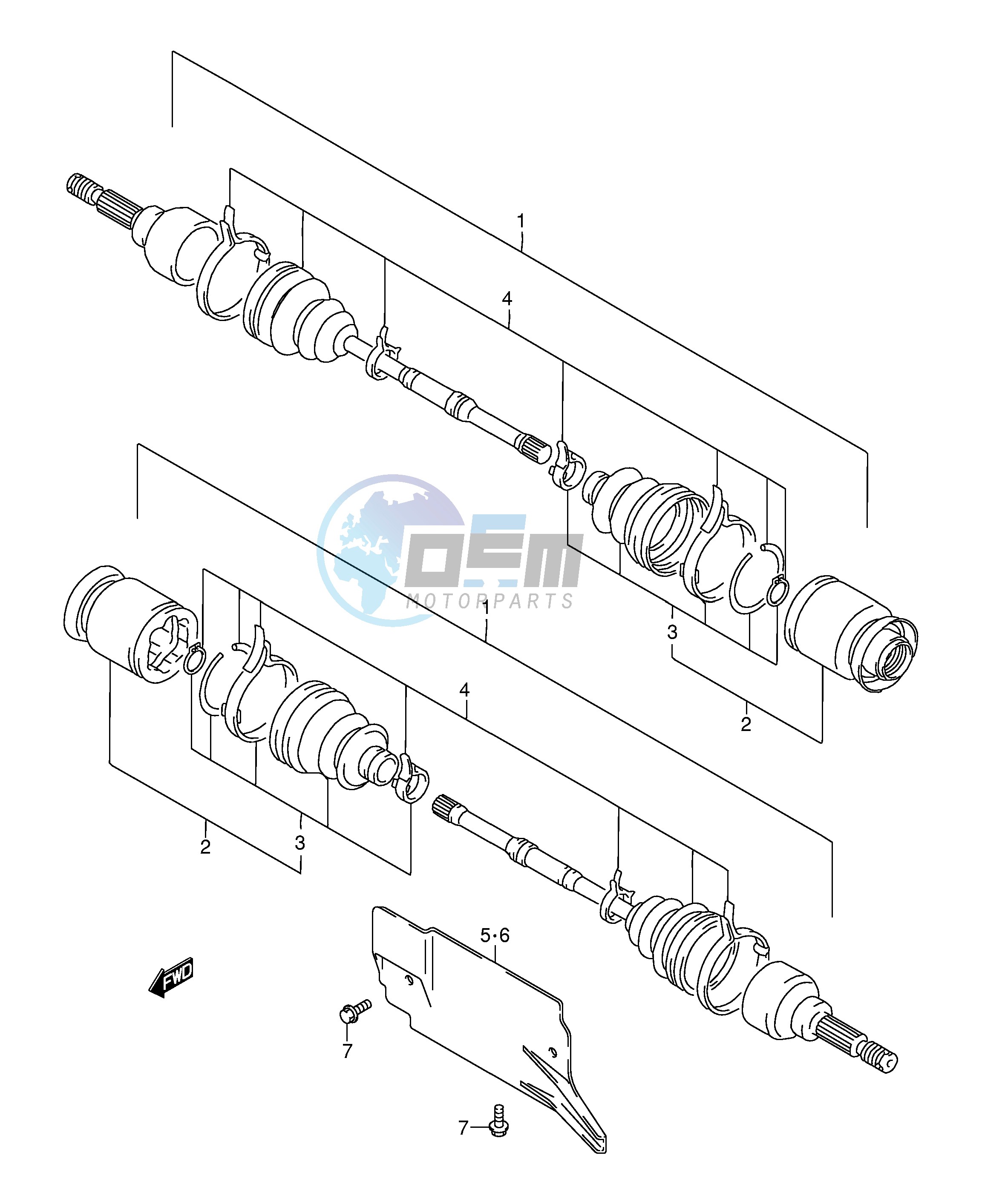 FRONT DRIVE SHAFT